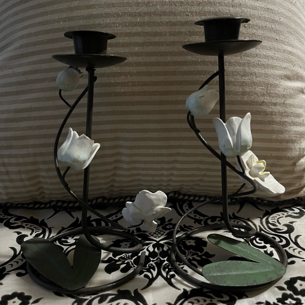 Metal candle holders